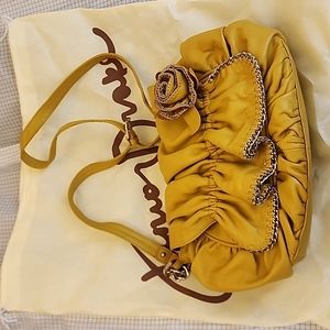 Junior Drake Butter Soft Leather Satchel Shoulder Bag Purse Tan Camel Brown